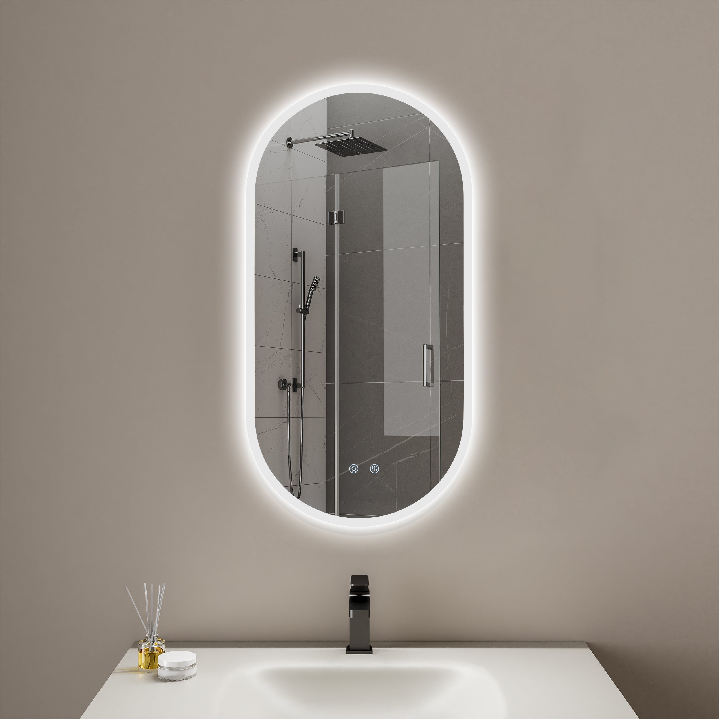 Capsule LED Oval Back Lit