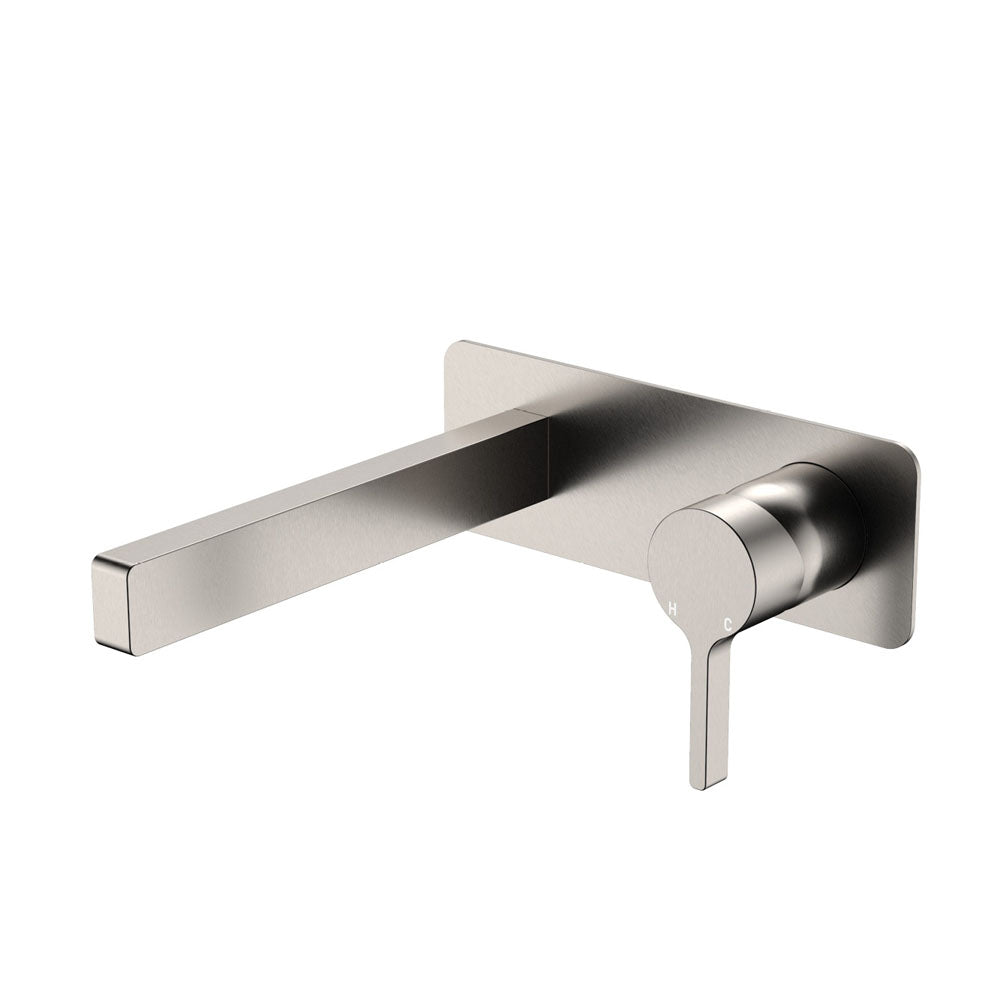 SANSA Wall Basin Mixer Set Square Plate 180mm
