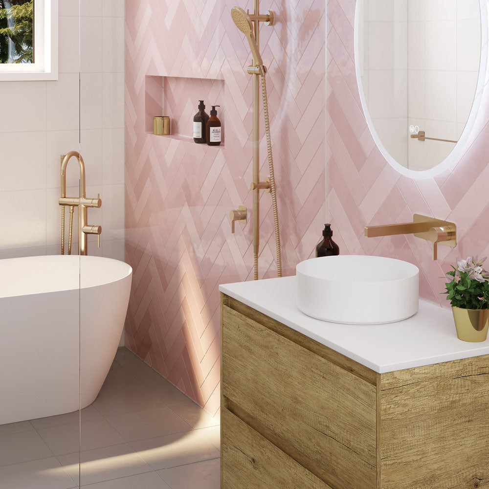 SANSA Wall Basin Mixer Set Square Plate 180mm