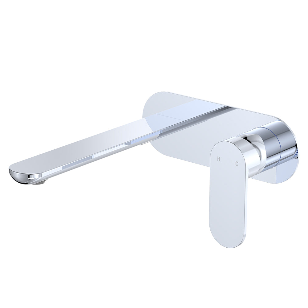 EMPIRE SLIM Basin/Bath Wall Mixer Set Oval Plate 200mm LF