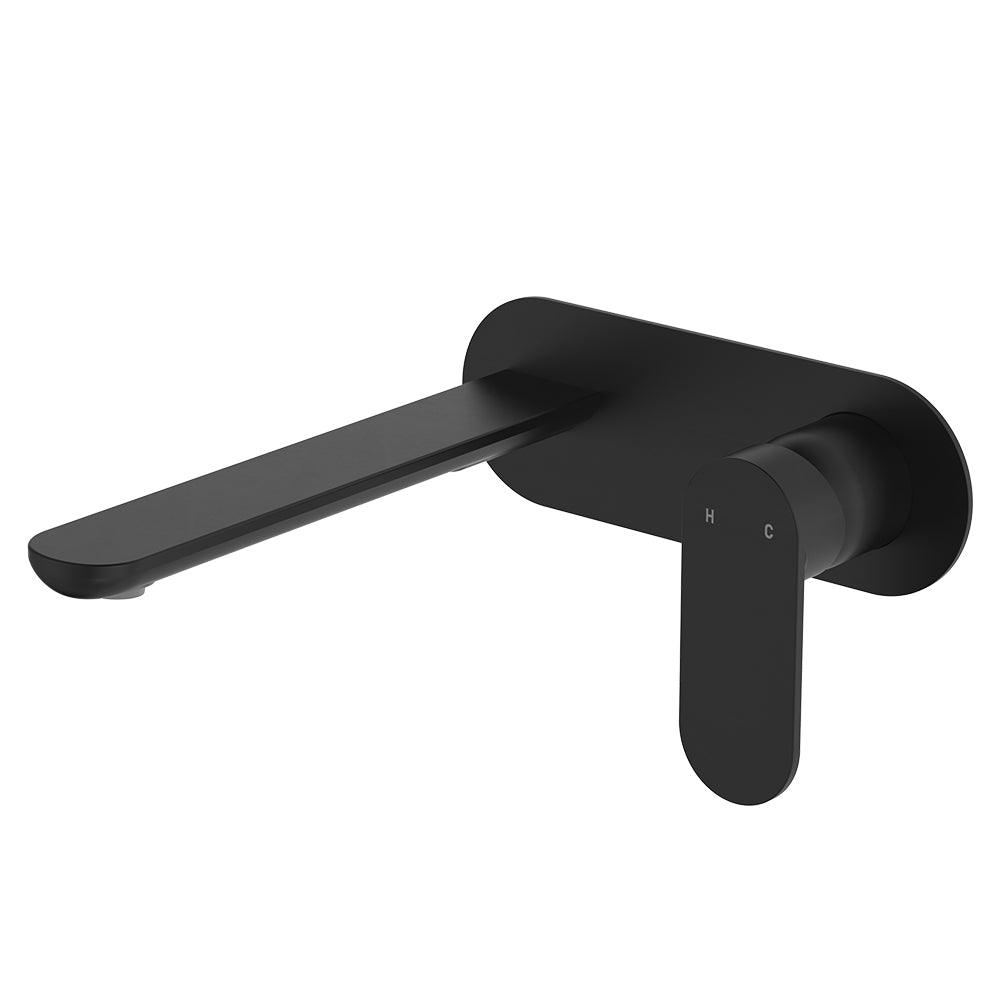 EMPIRE SLIM Basin/Bath Wall Mixer Set Oval Plate 200mm LF