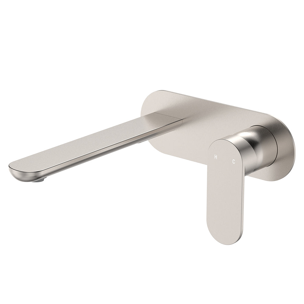 EMPIRE SLIM Basin/Bath Wall Mixer Set Oval Plate 200mm LF