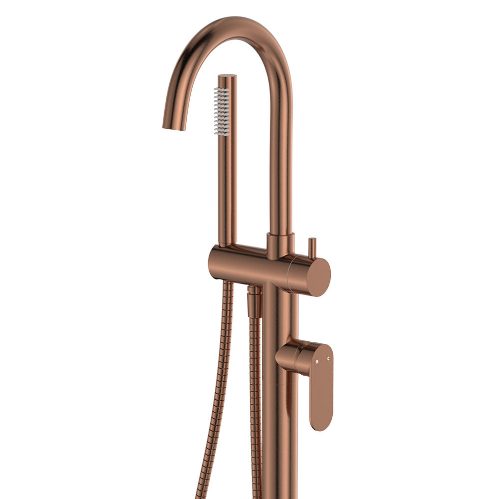 EMPIRE SLIM Floor Mounted Bath Mixer with Hand Shower