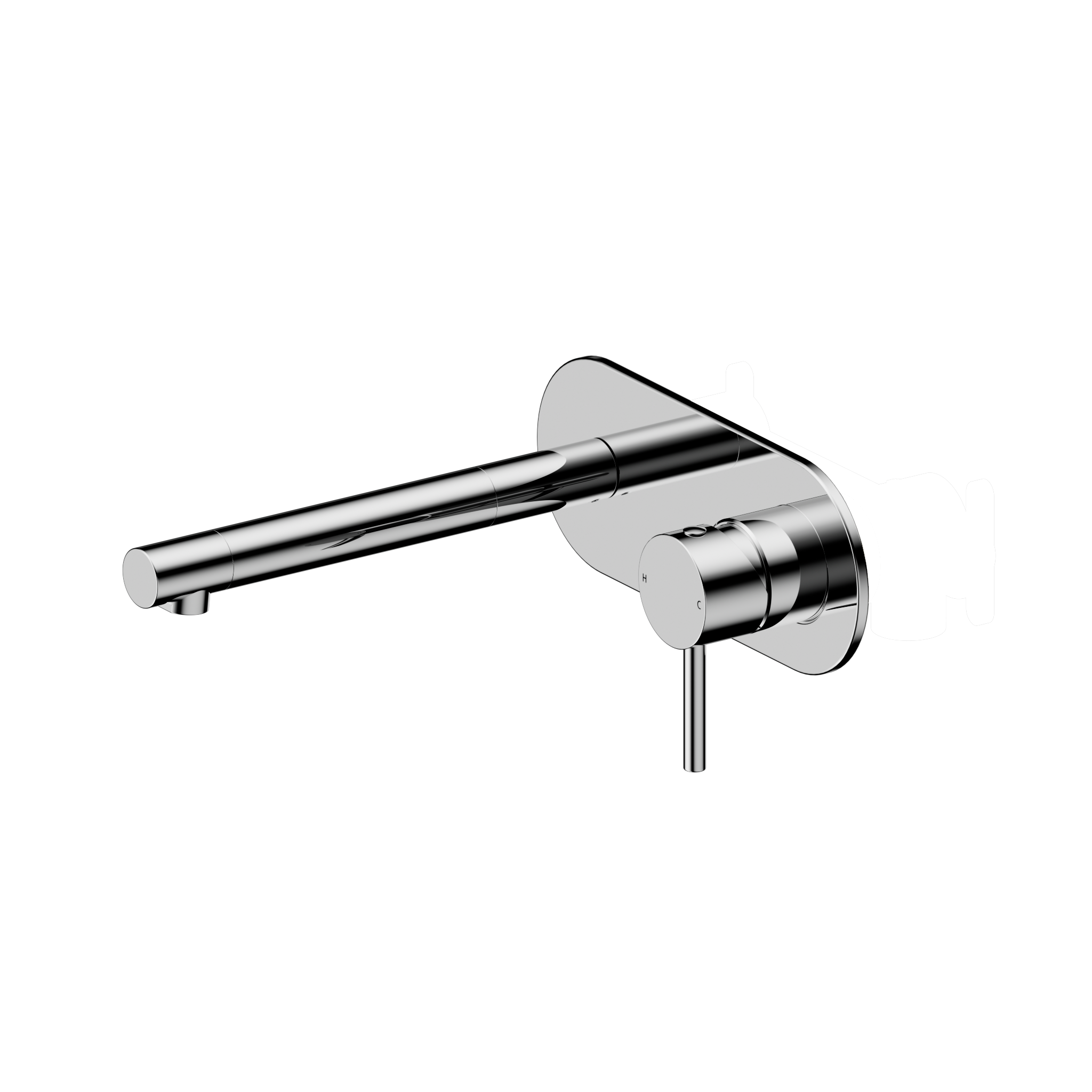 Dolce 2 Wall Basin/Bath Mixer