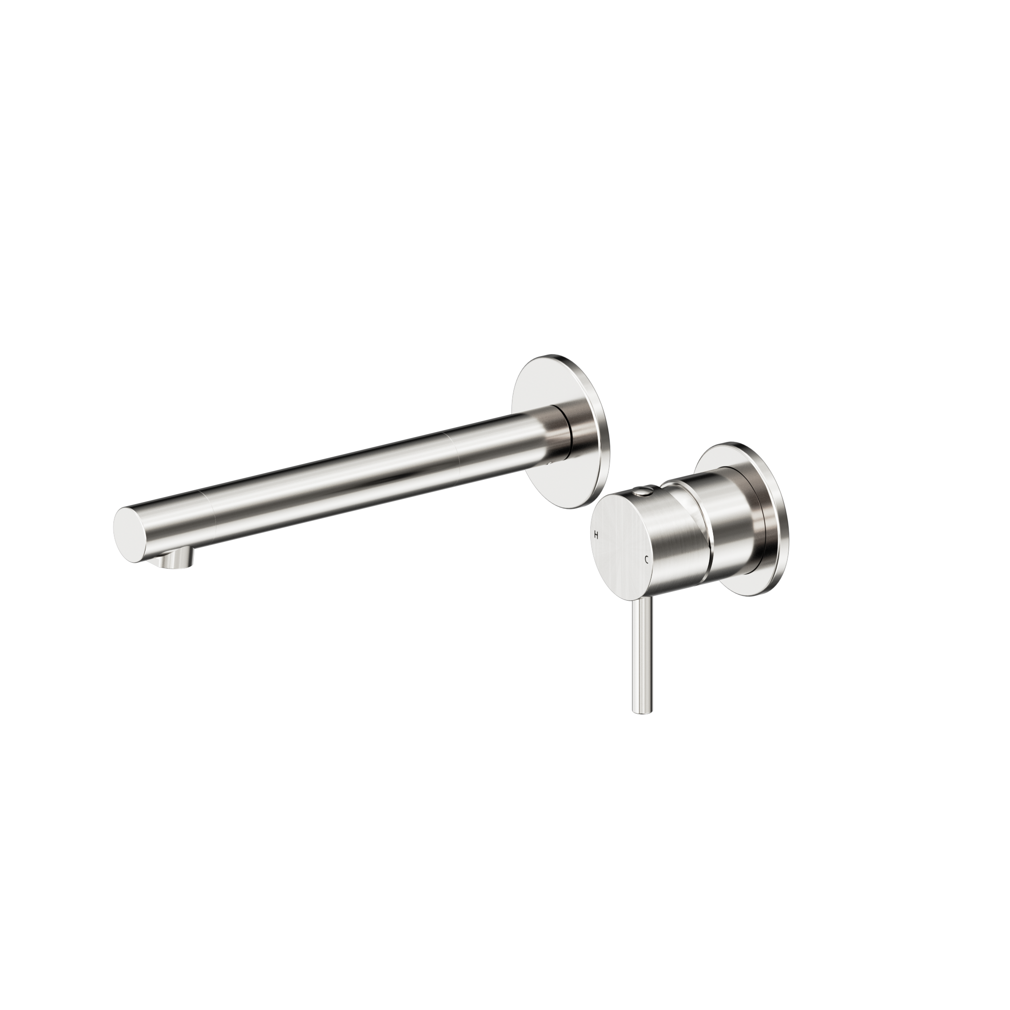 Dolce 2 Wall Basin/Bath Mixer With Separate Back Plate