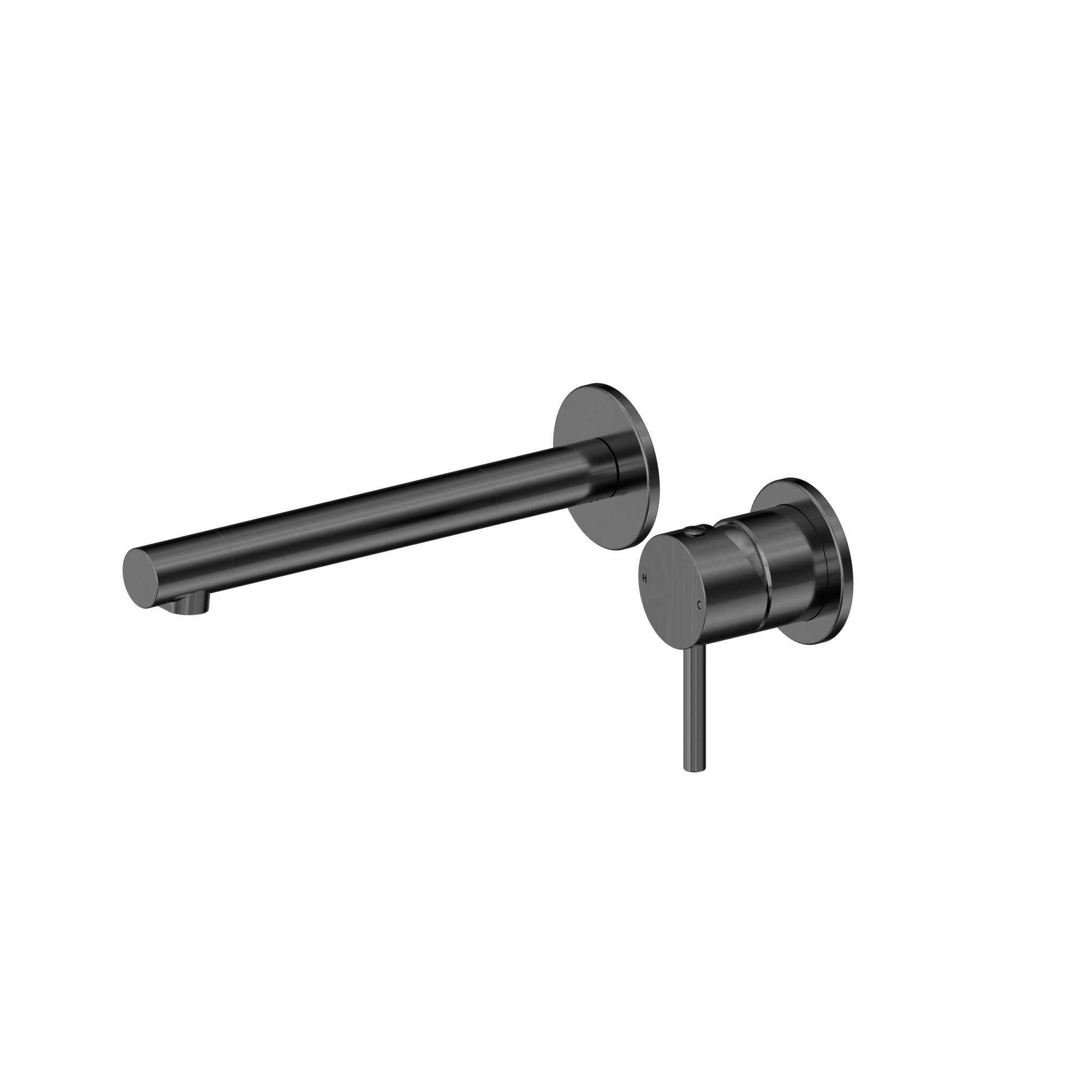 Dolce 2 Wall Basin/Bath Mixer With Separate Back Plate