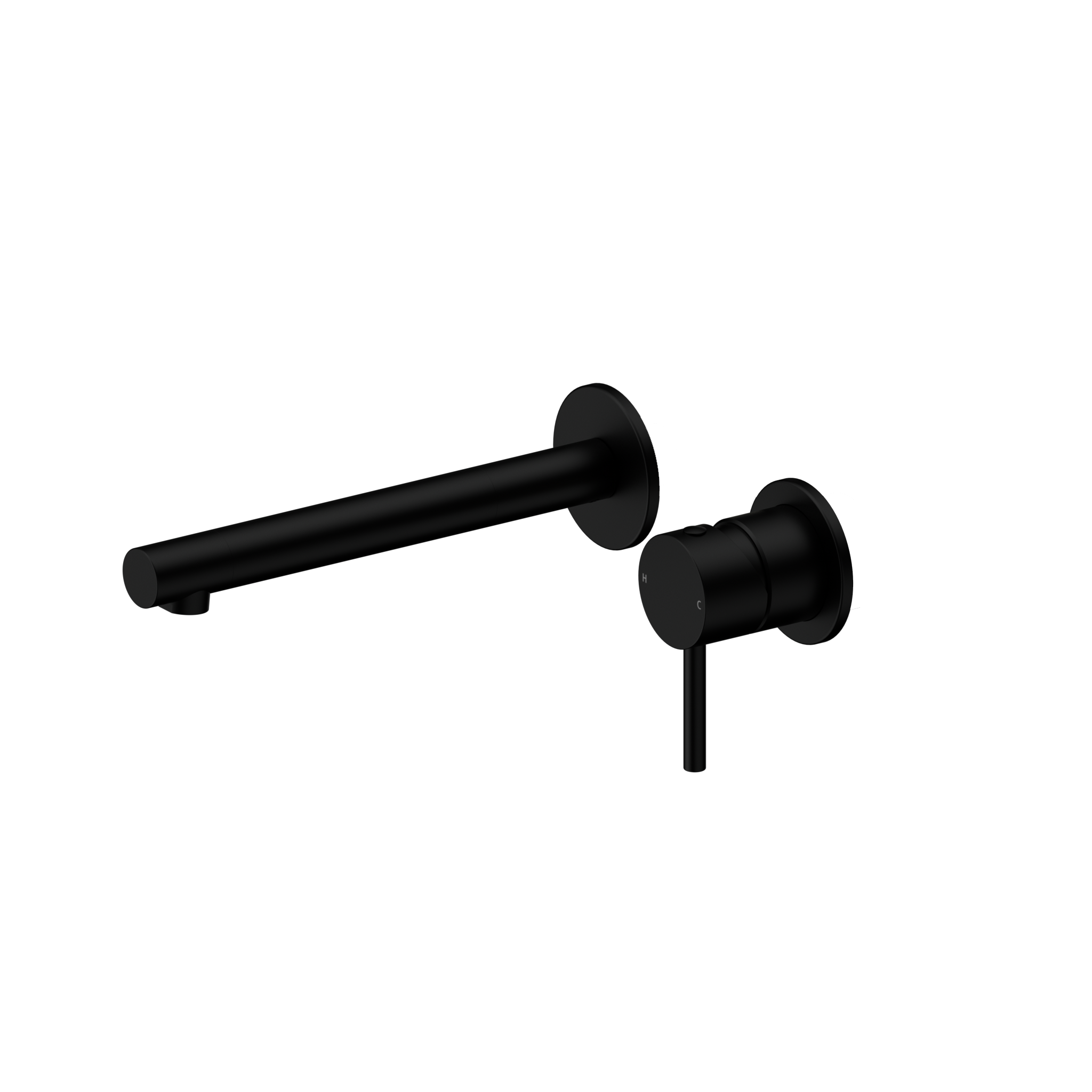 Dolce 2 Wall Basin/Bath Mixer With Separate Back Plate