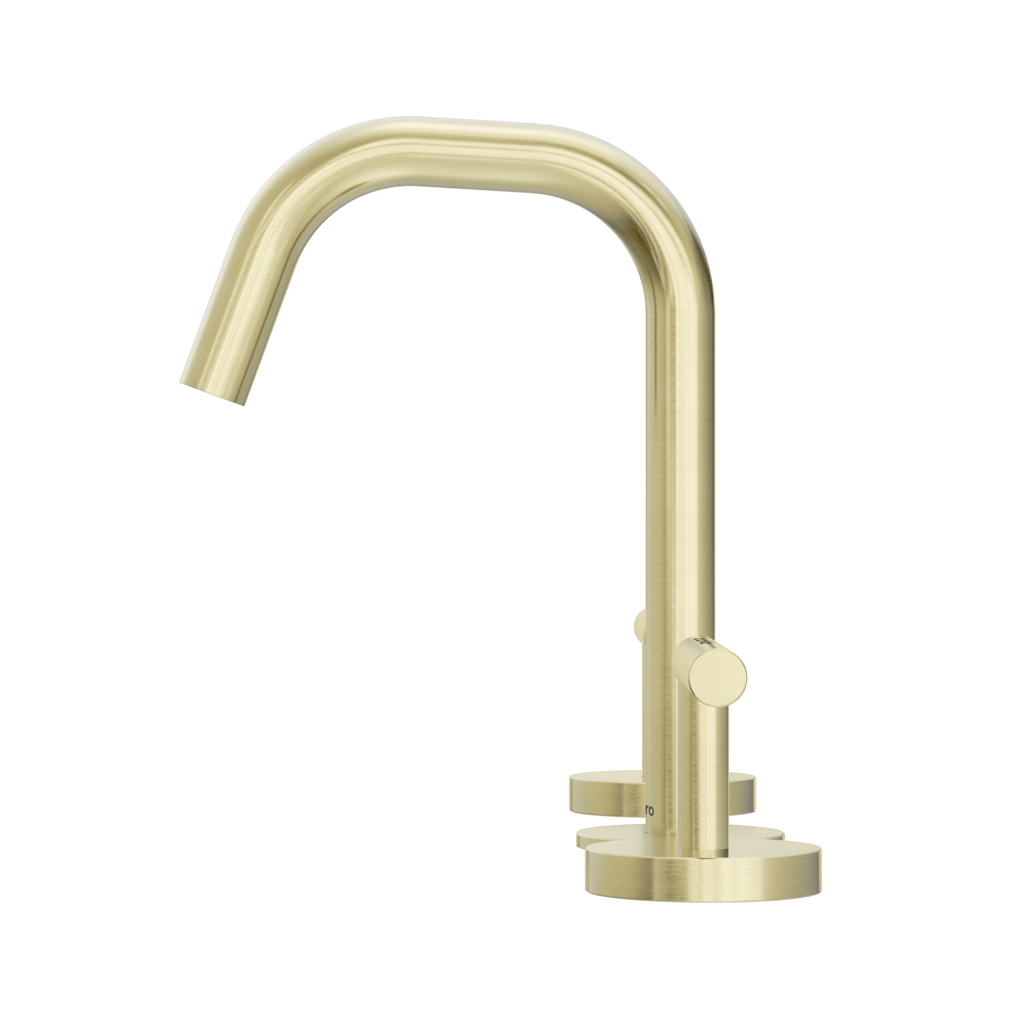 Mecca Lever Basin Set with Edge Spout