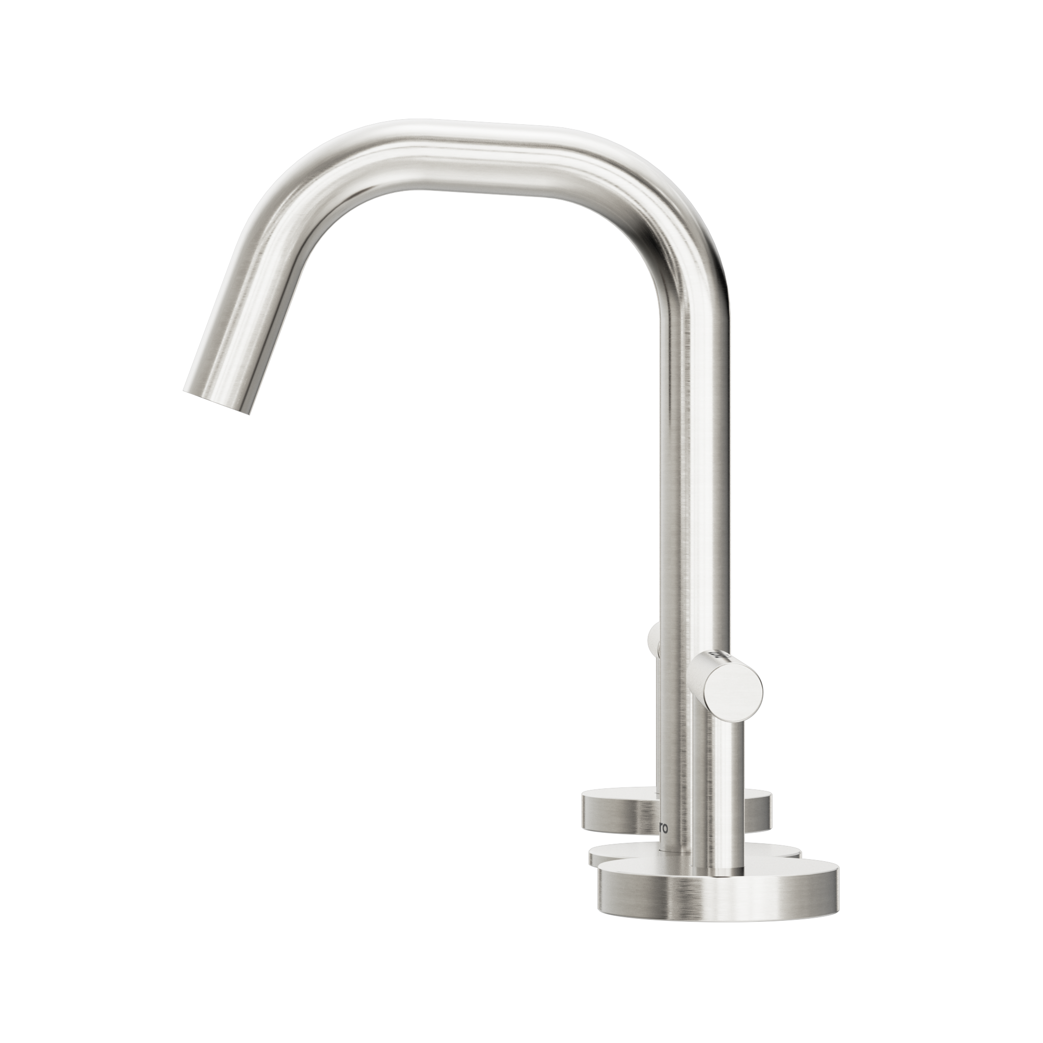Mecca Lever Basin Set with Edge Spout