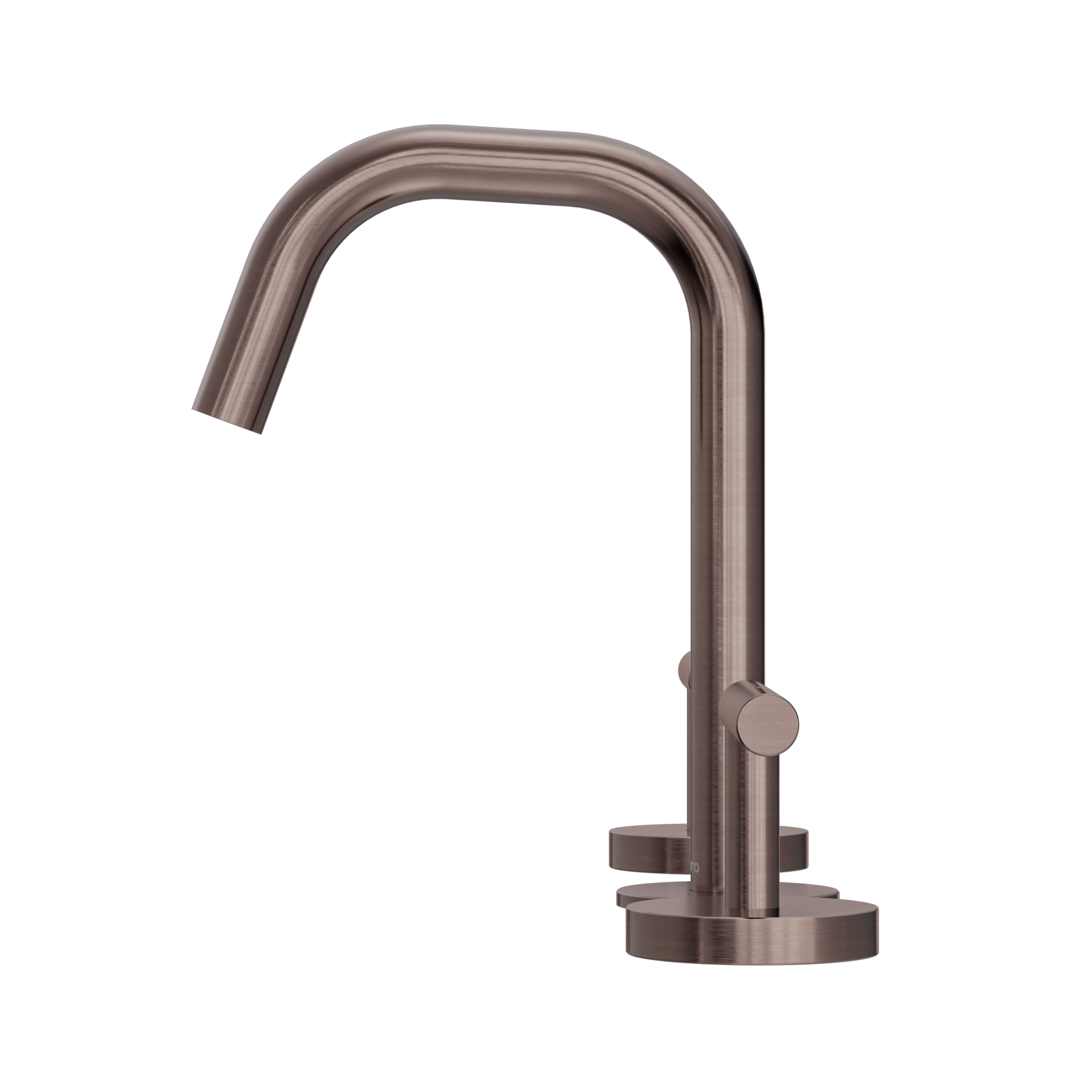 Mecca Lever Basin Set with Edge Spout