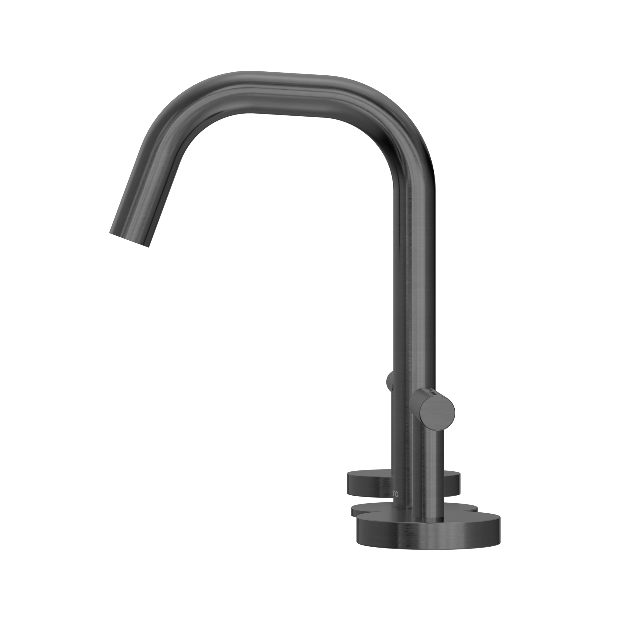 Mecca Lever Basin Set with Edge Spout