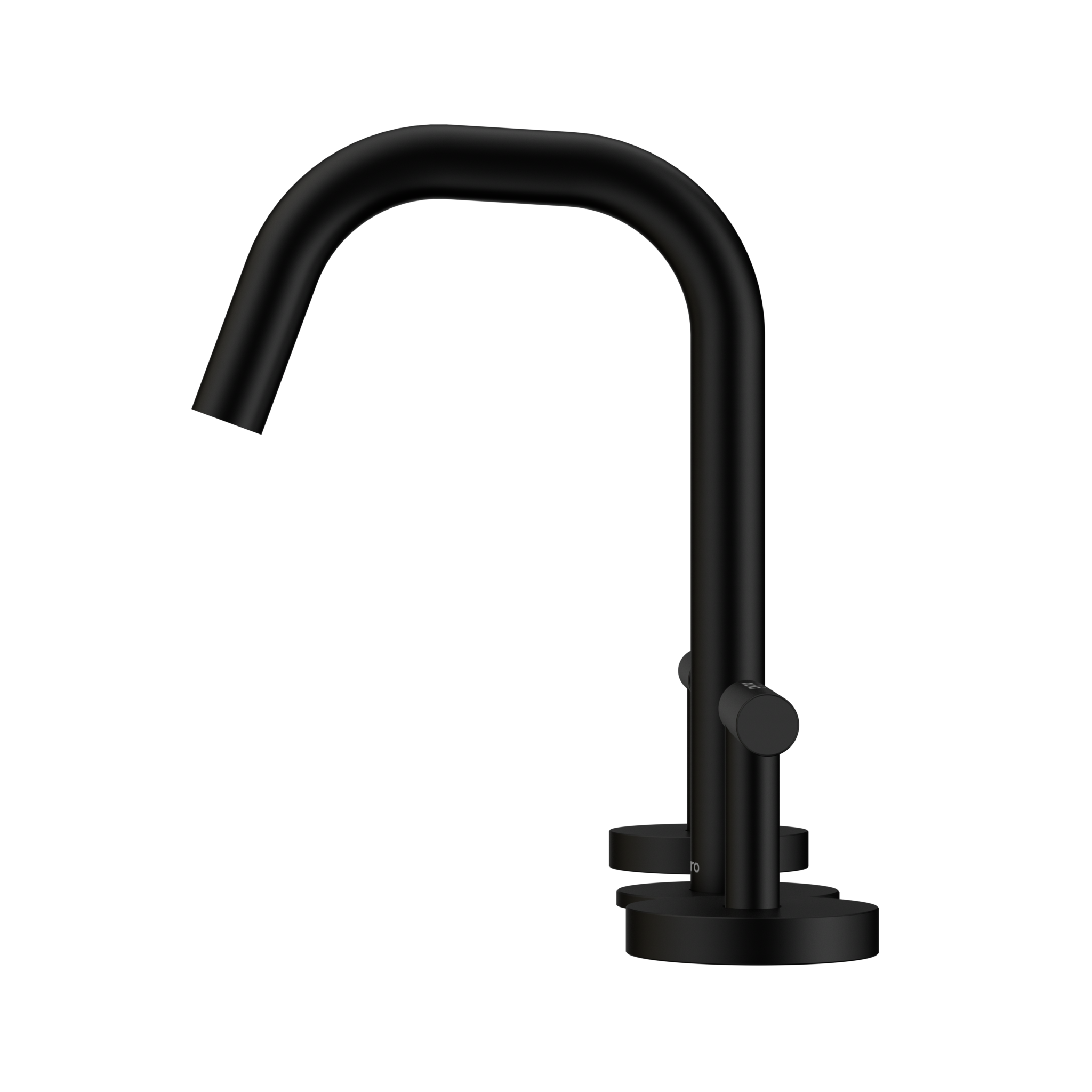 Mecca Lever Basin Set with Edge Spout
