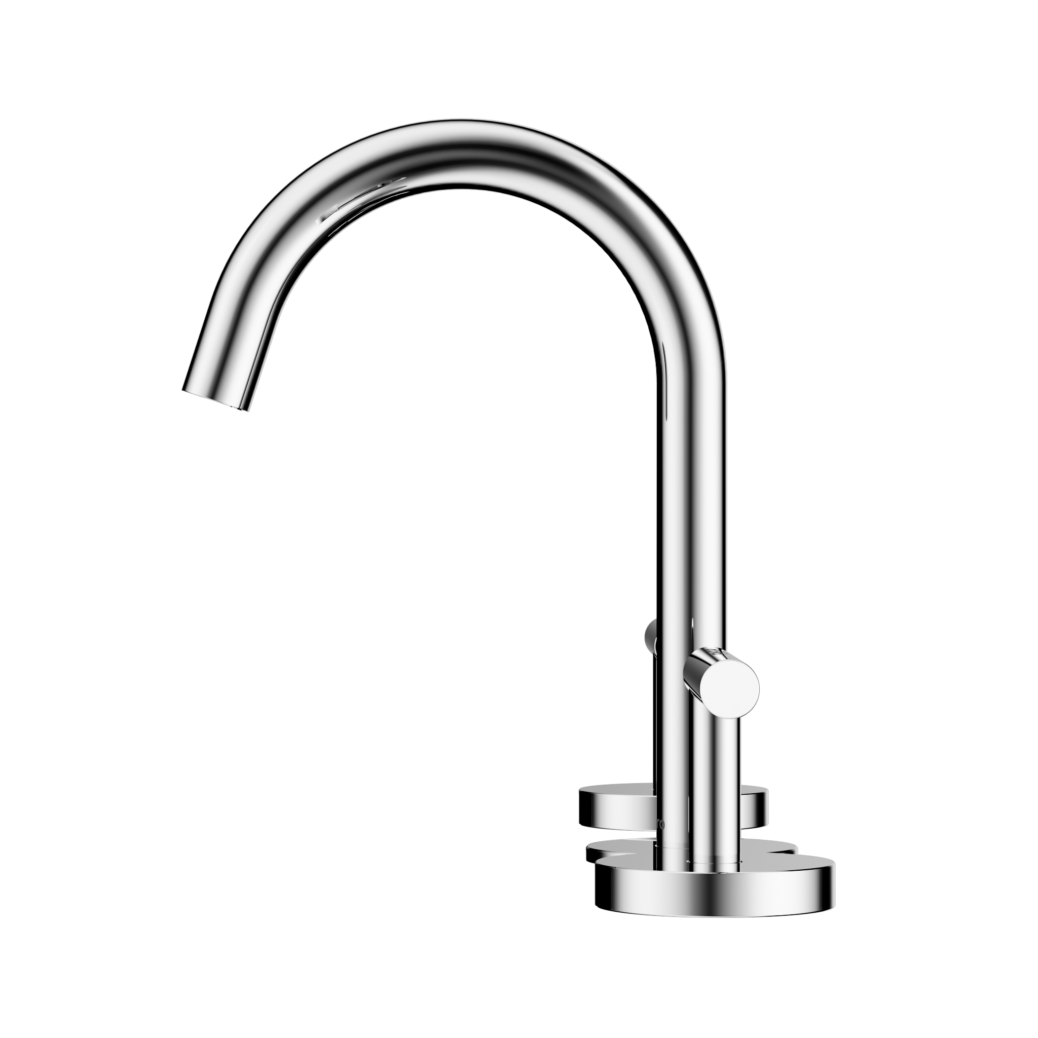 Mecca Lever Basin Set with Arc Spout