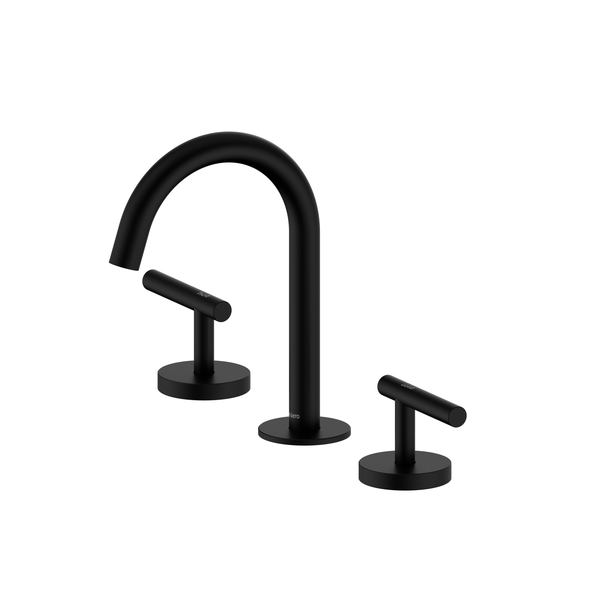 Mecca Lever Basin Set with Arc Spout