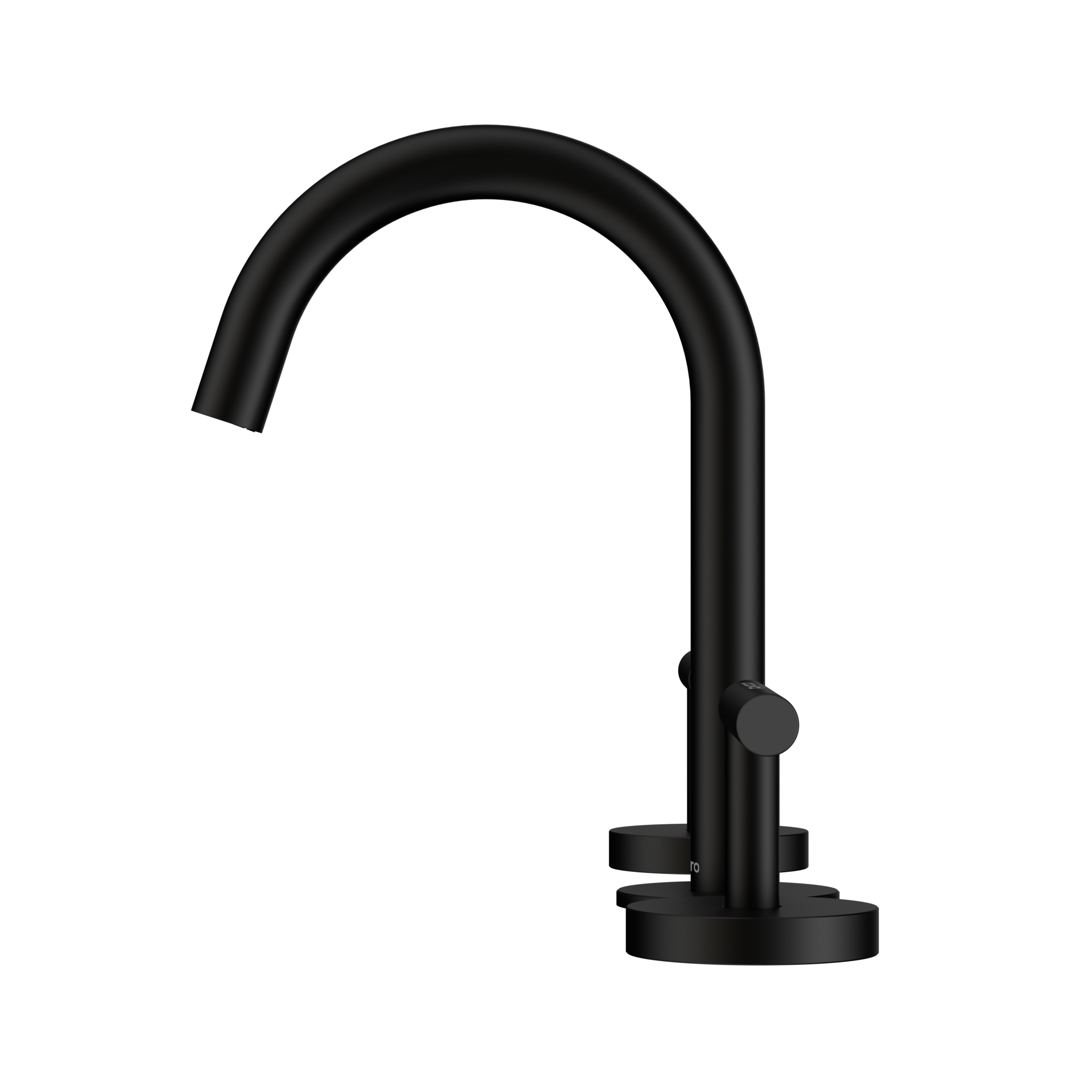 Mecca Lever Basin Set with Arc Spout