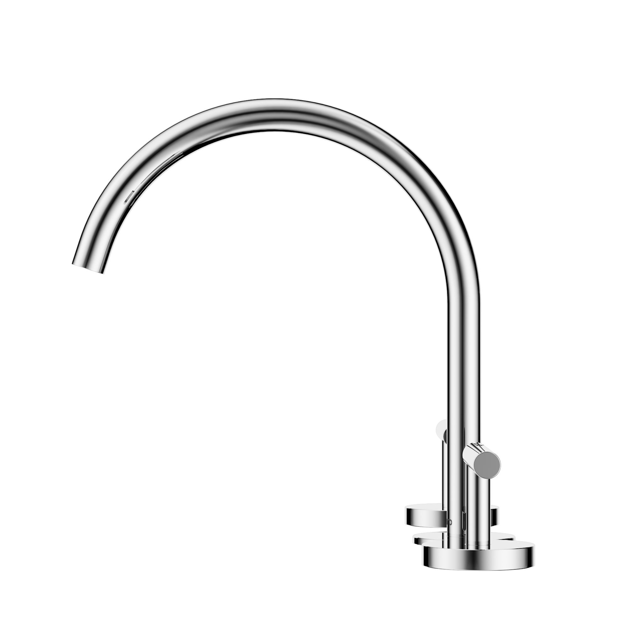 Mecca Lever Bath/Kitchen Set with Arc Spout