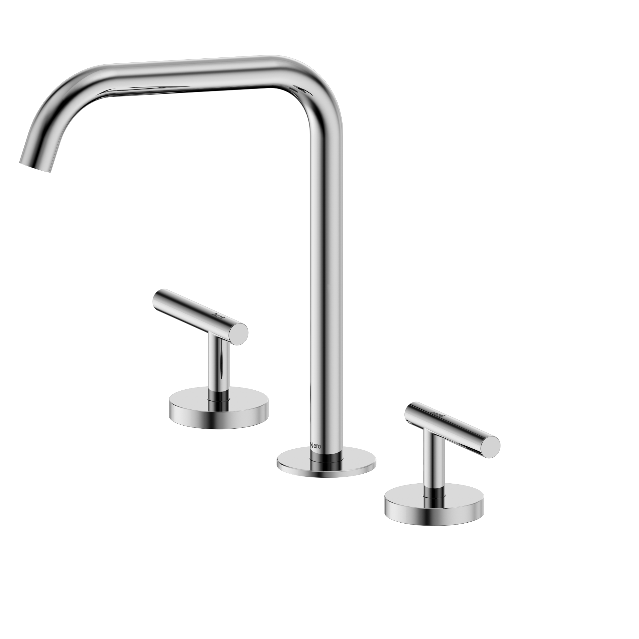 Mecca Lever Bath/Kitchen Set with Edge Spout