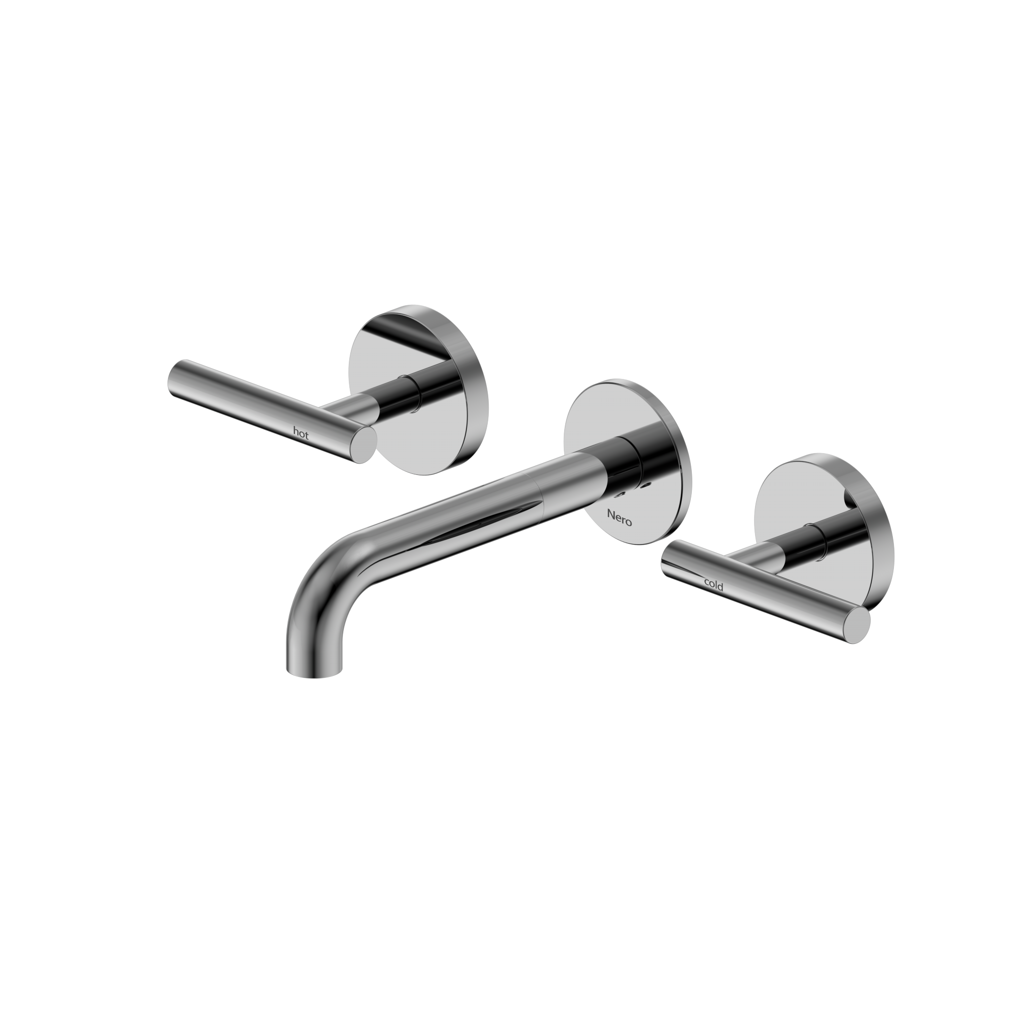 Mecca Lever Wall Basin/Bath Set 160mm