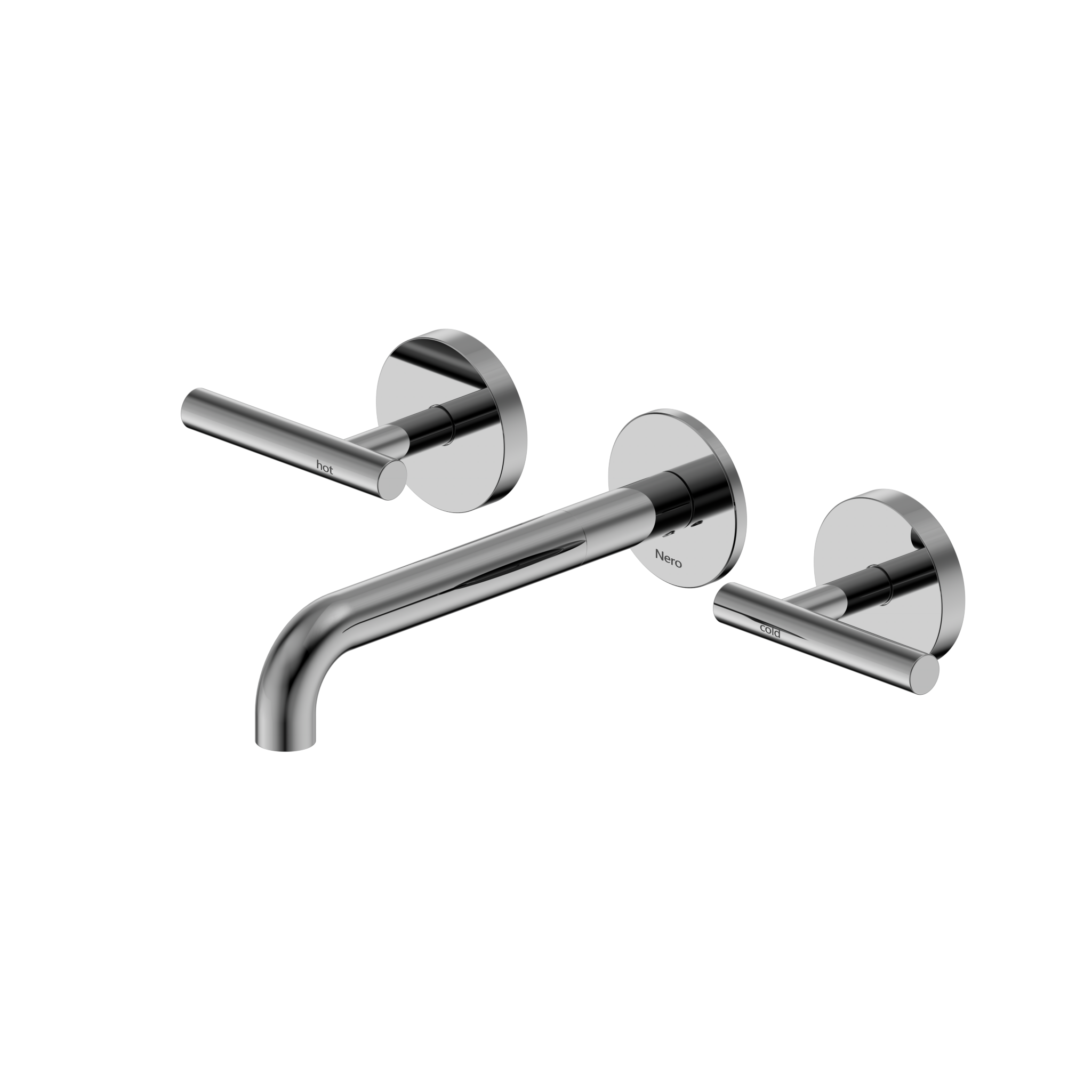 Mecca Lever Wall Basin/Bath Set 185mm