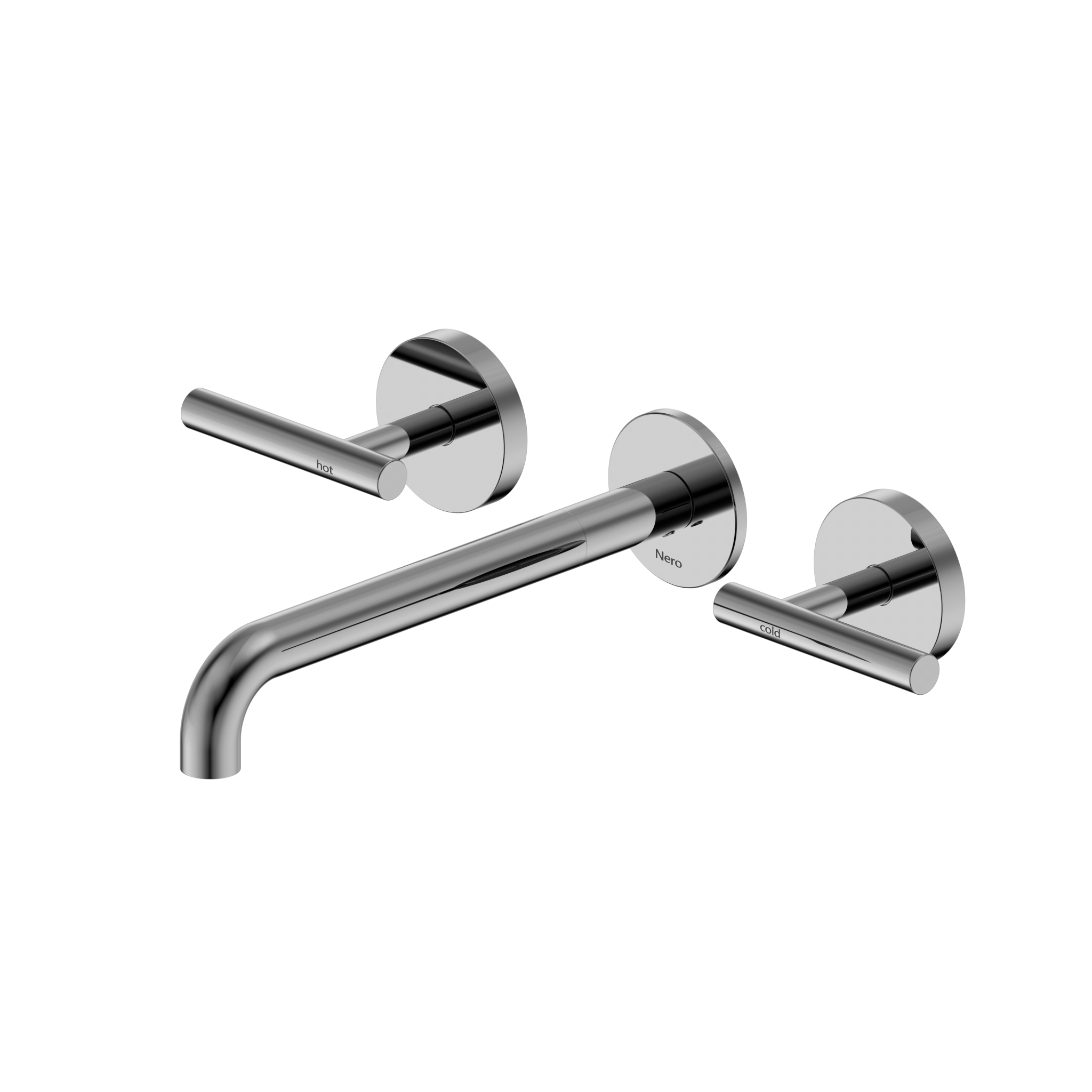 Mecca Lever Wall Basin/Bath Set 220mm