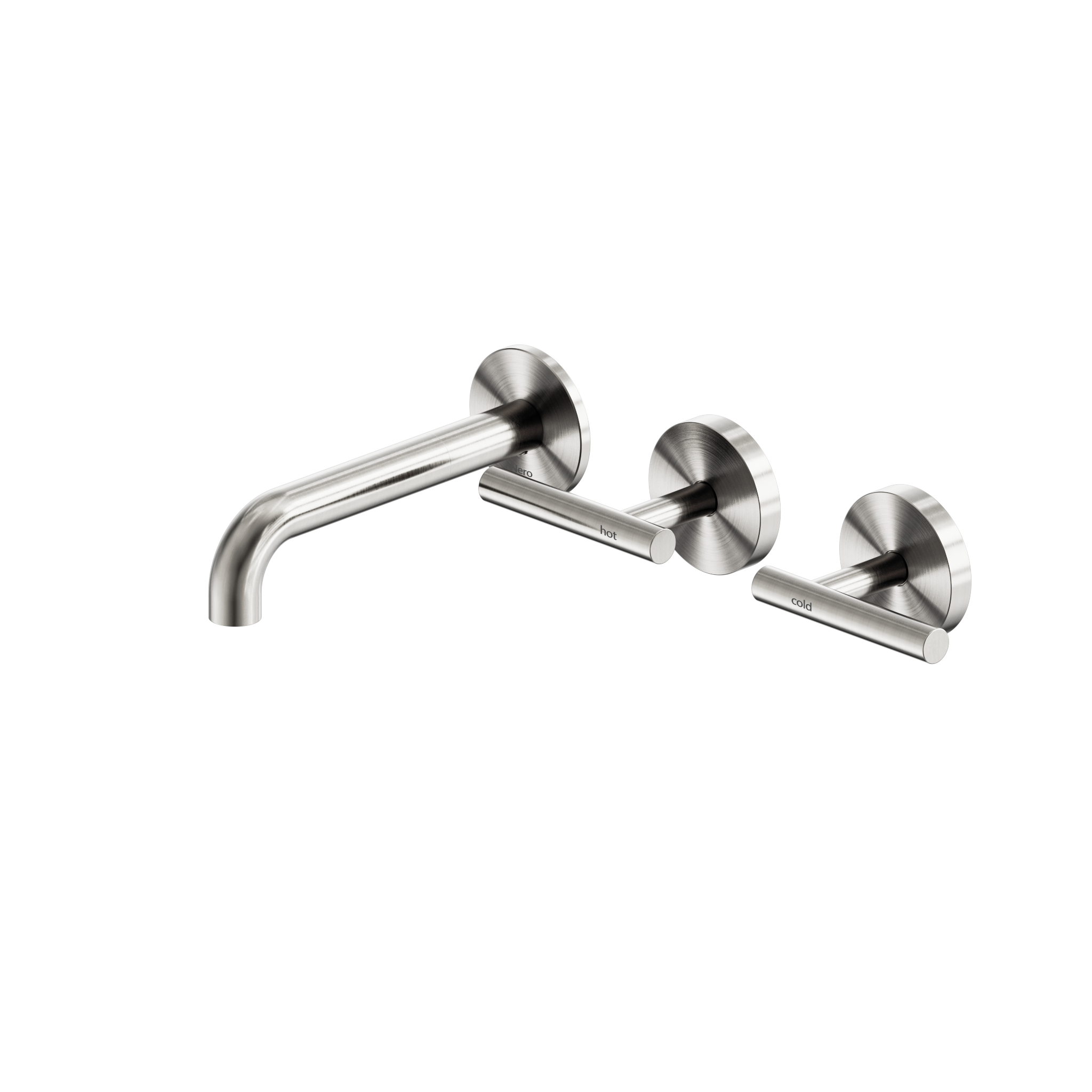 Mecca Lever Wall Basin/Bath Set 160mm with Offset Spout