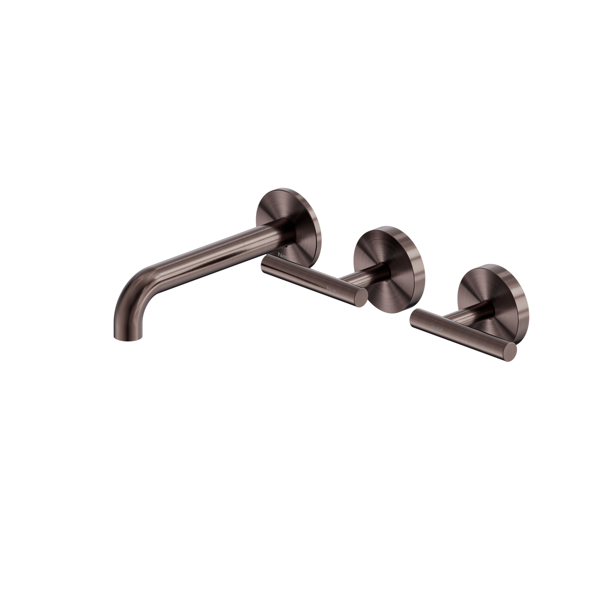 Mecca Lever Wall Basin/Bath Set 160mm with Offset Spout