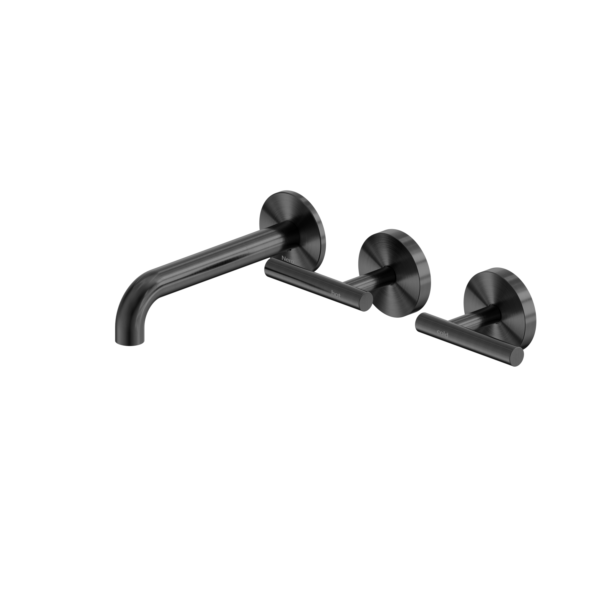 Mecca Lever Wall Basin/Bath Set 160mm with Offset Spout