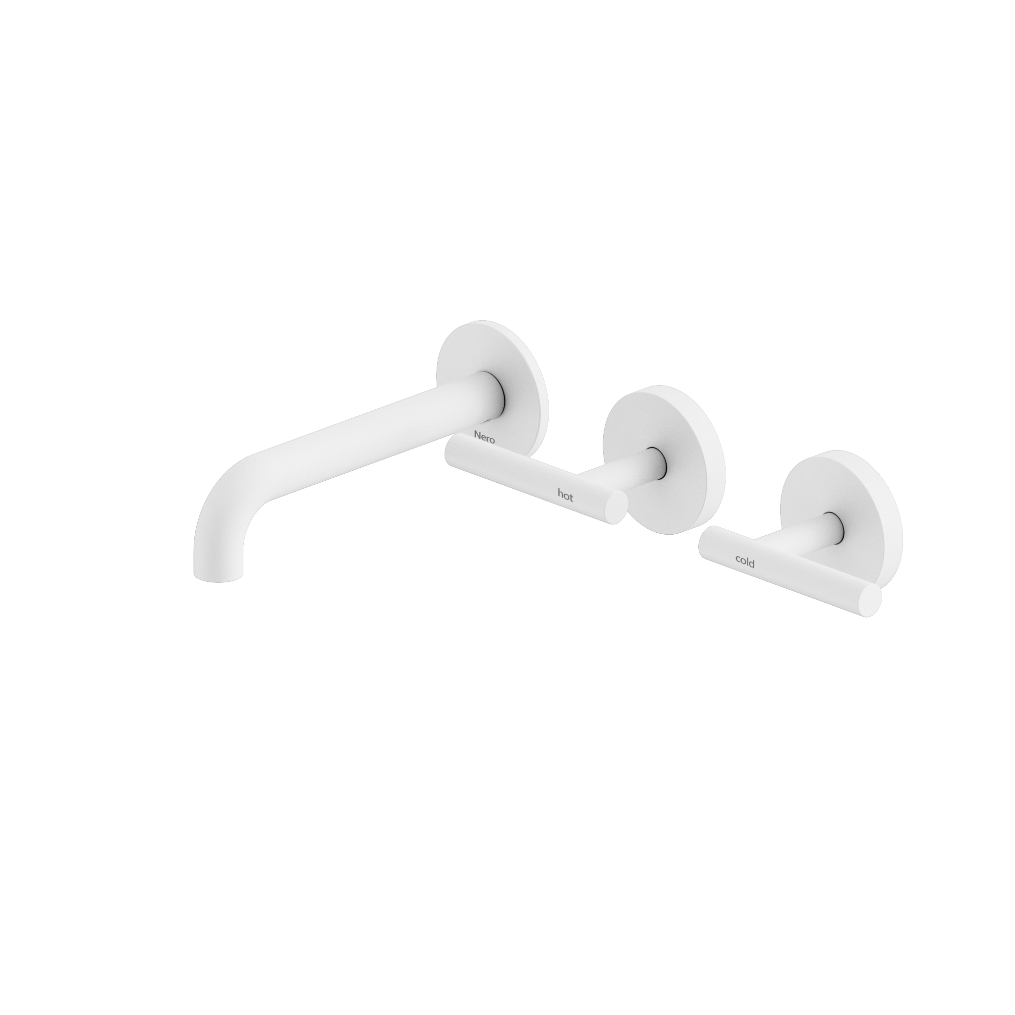 Mecca Lever Wall Basin/Bath Set 160mm with Offset Spout