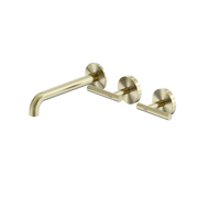 Mecca Lever Wall Basin/Bath Set 185mm with Offset Spout