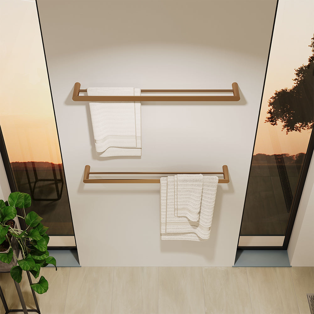 EMPIRE SLIM Double Towel Rail 800mm SS304