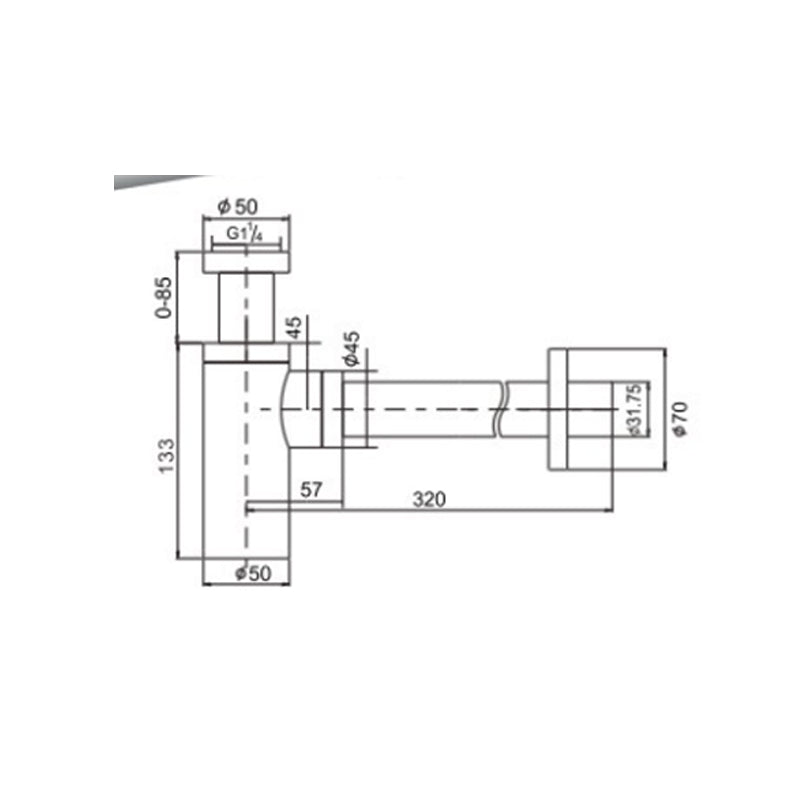 Bottle trap 32mm