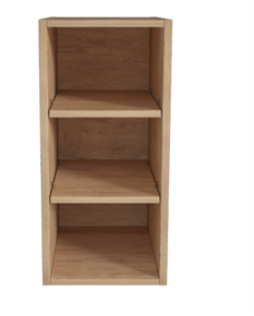 Malaga Antico Oak Cubby Cabinet Accesory for Eternity Range Vanity