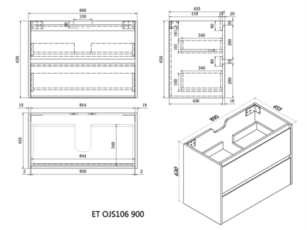 Malaga Elemental Eternity Range Vanity