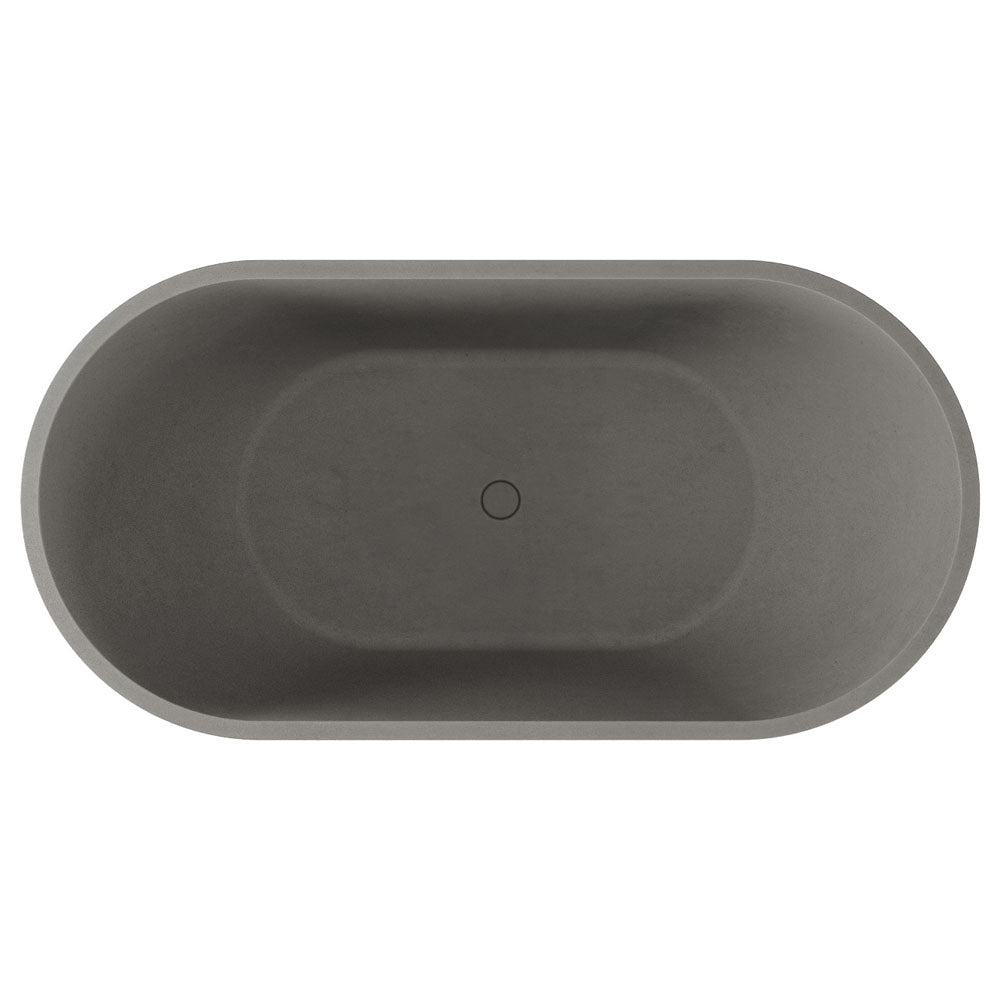 JADA Concrete Bath No Overflow 1500x750x525mm Includes Waste