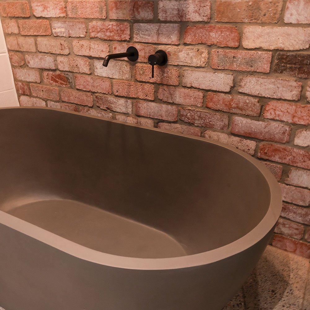 JADA Concrete Bath No Overflow 1500x750x525mm Includes Waste