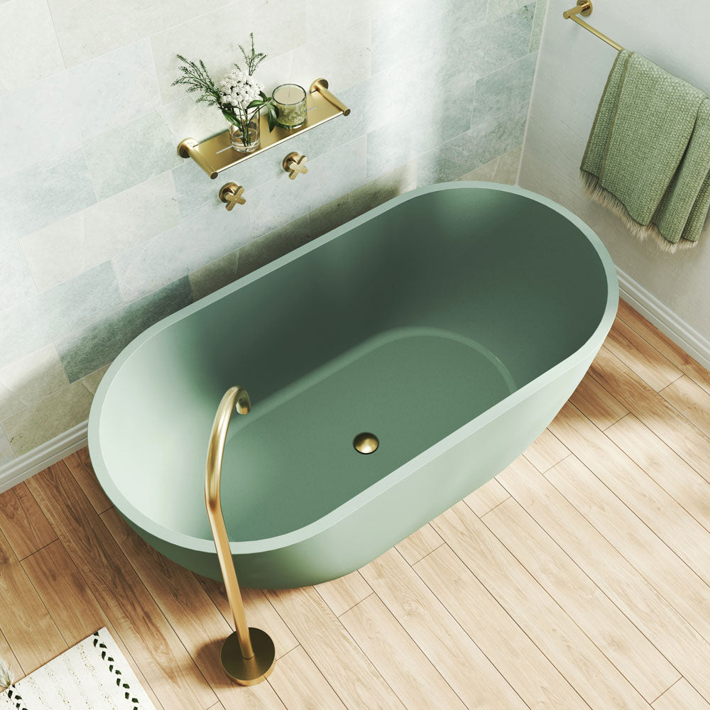 JADA Concrete Bath No Overflow 1500x750x525mm Includes Waste