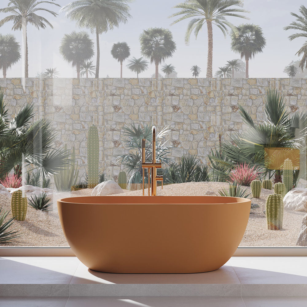 JADA Concrete Bath No Overflow 1500x750x525mm Includes Waste