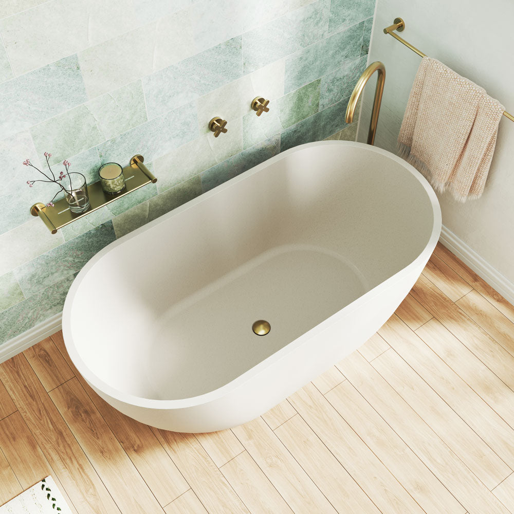 JADA Concrete Bath No Overflow 1500x750x525mm Includes Waste
