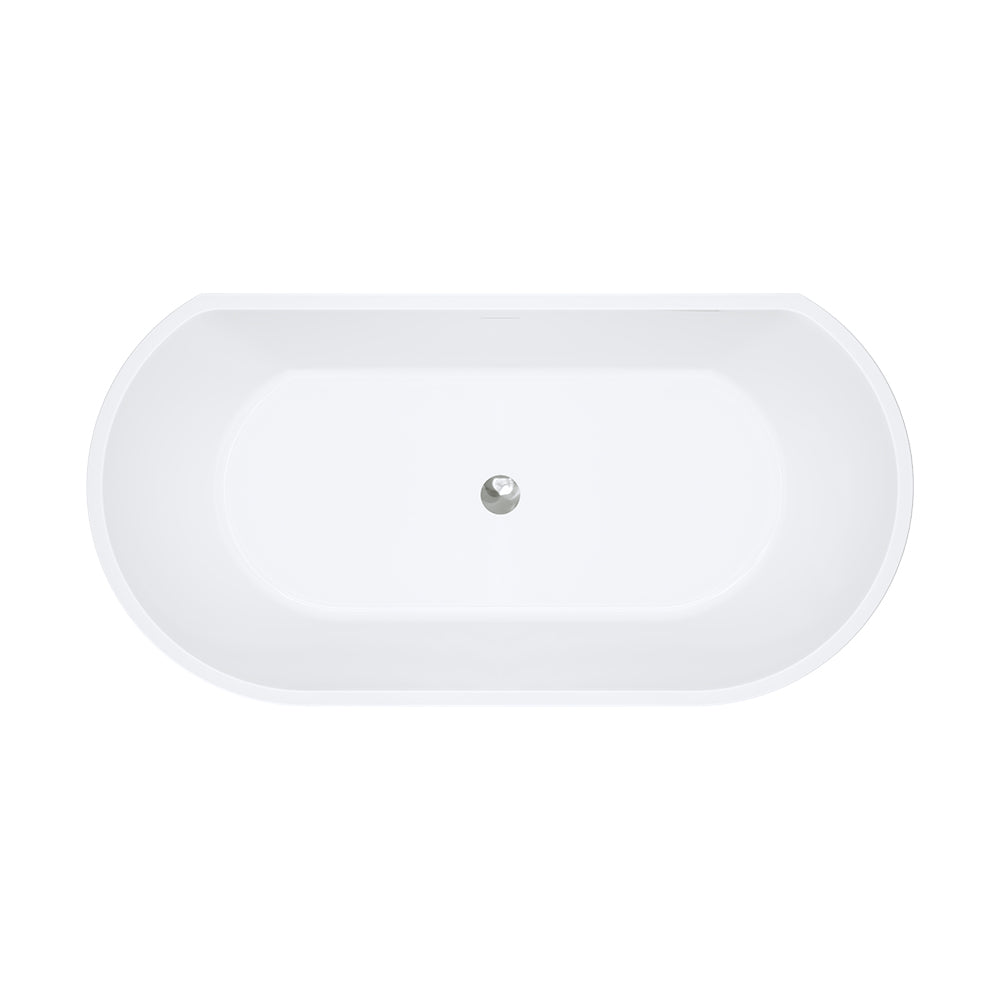 Dalia Back to Wall Bath with Overflow