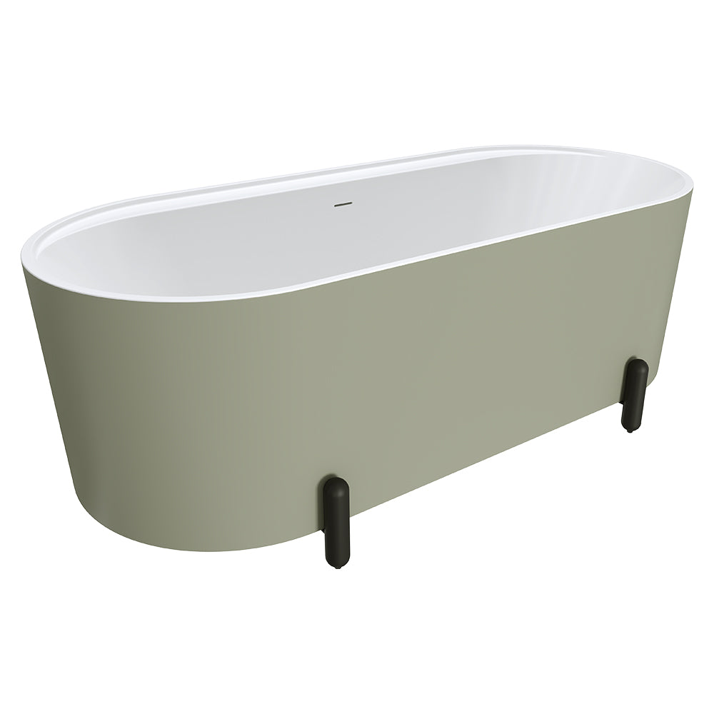 ALUCA Freestanding Bath 1500x750x600mm with overflow