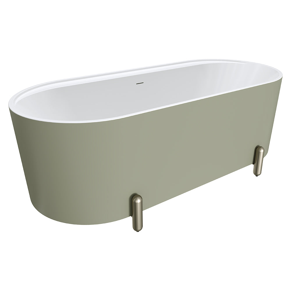 ALUCA Freestanding Bath 1500x750x600mm with overflow