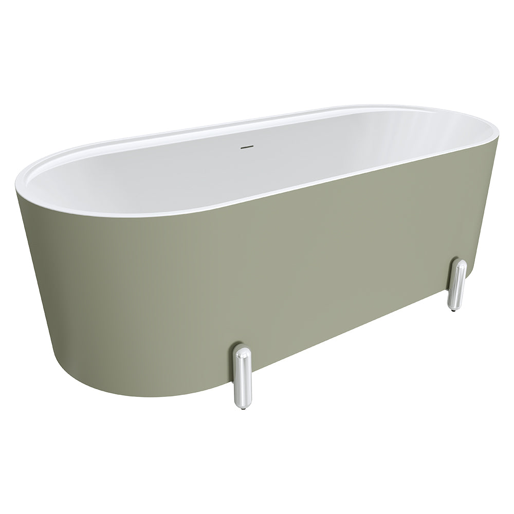 ALUCA Freestanding Bath 1500x750x600mm with overflow