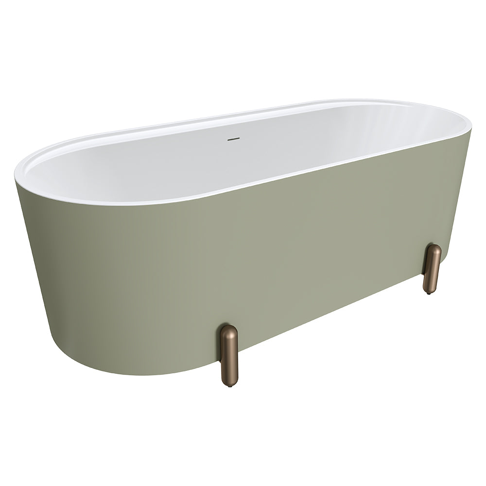 ALUCA Freestanding Bath 1500x750x600mm with overflow