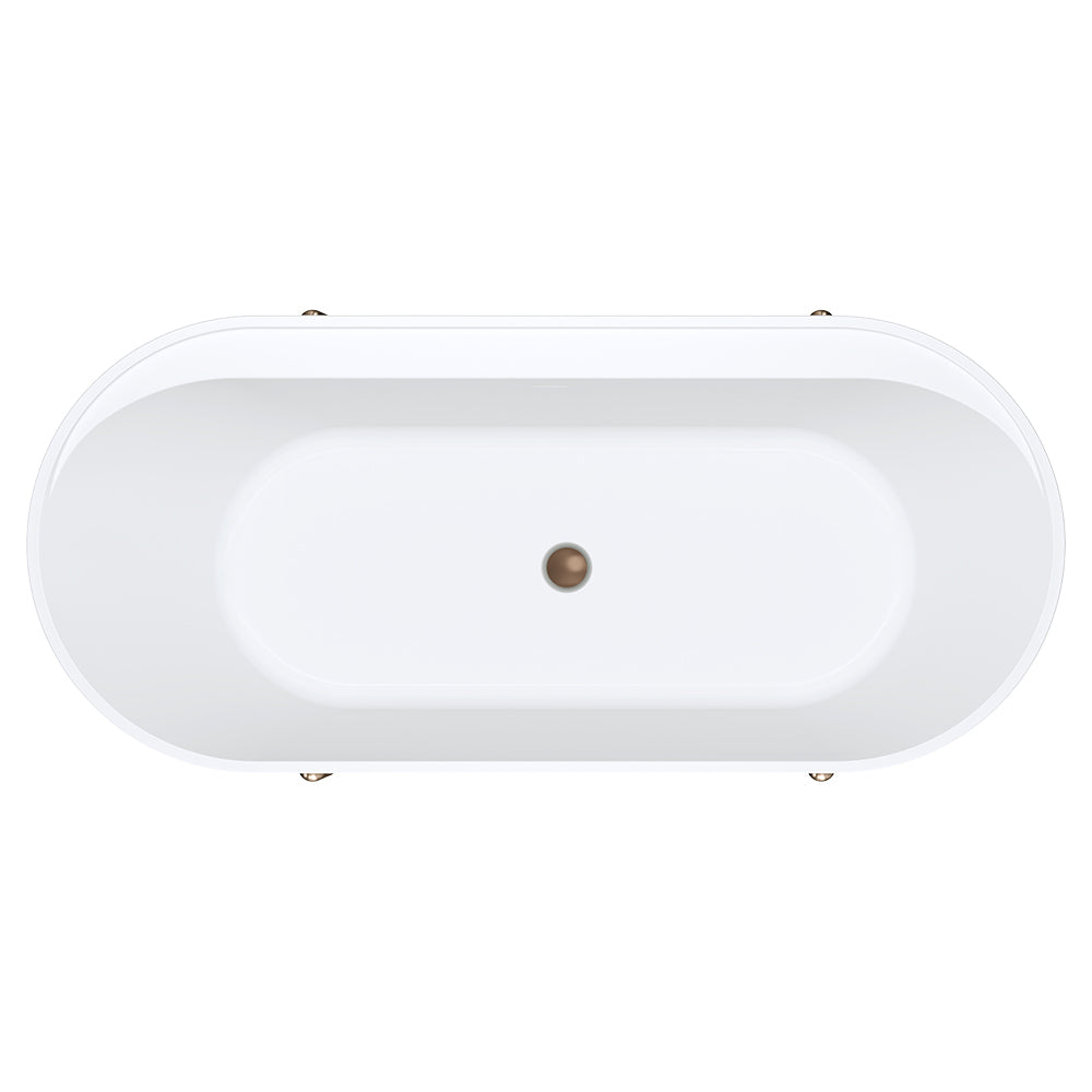 ALUCA Freestanding Bath 1500x750x600mm with overflow