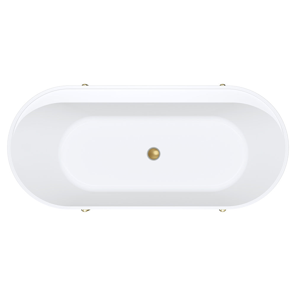 ALUCA Freestanding Bath 1500x750x600mm with overflow