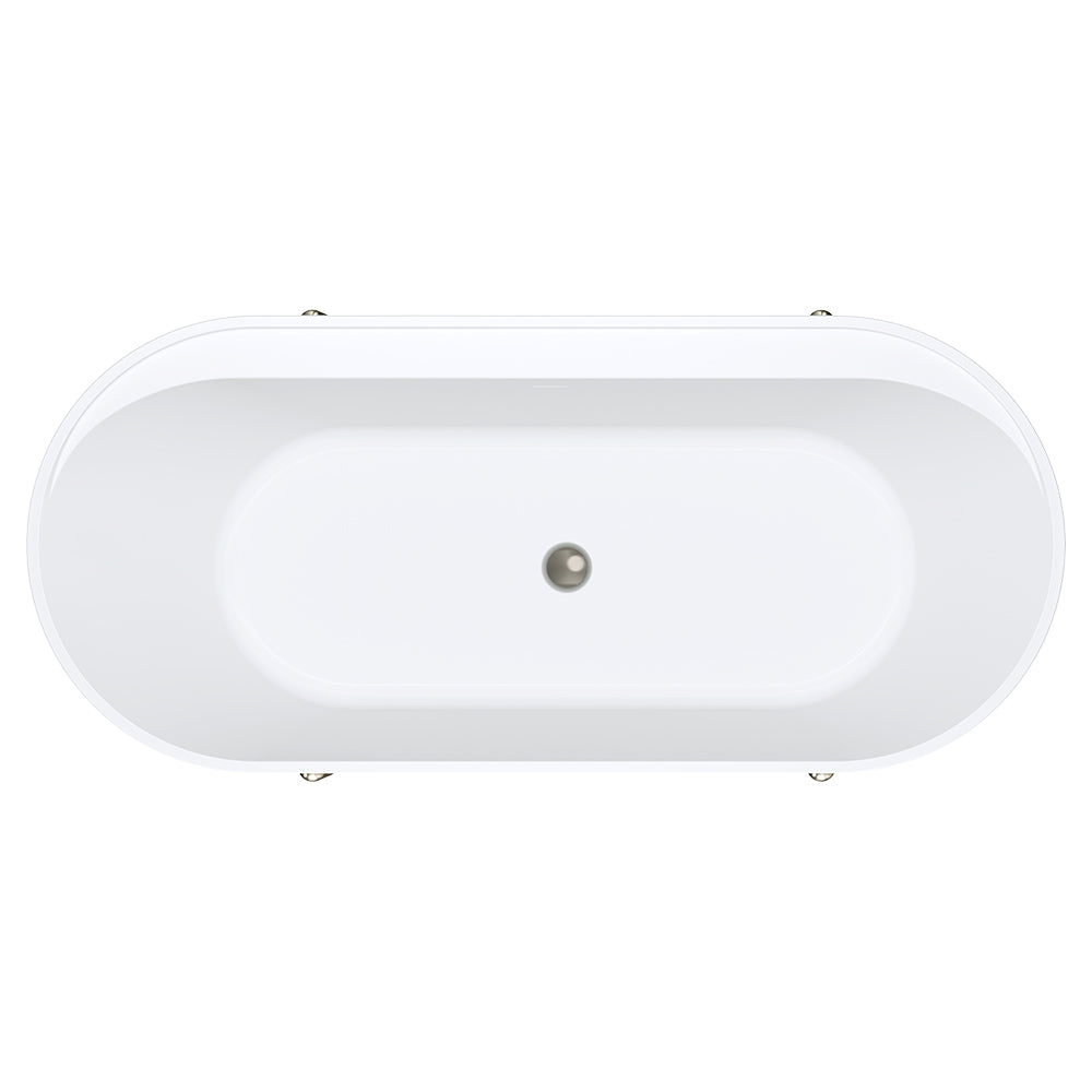 ALUCA Freestanding Bath 1500x750x600mm with overflow
