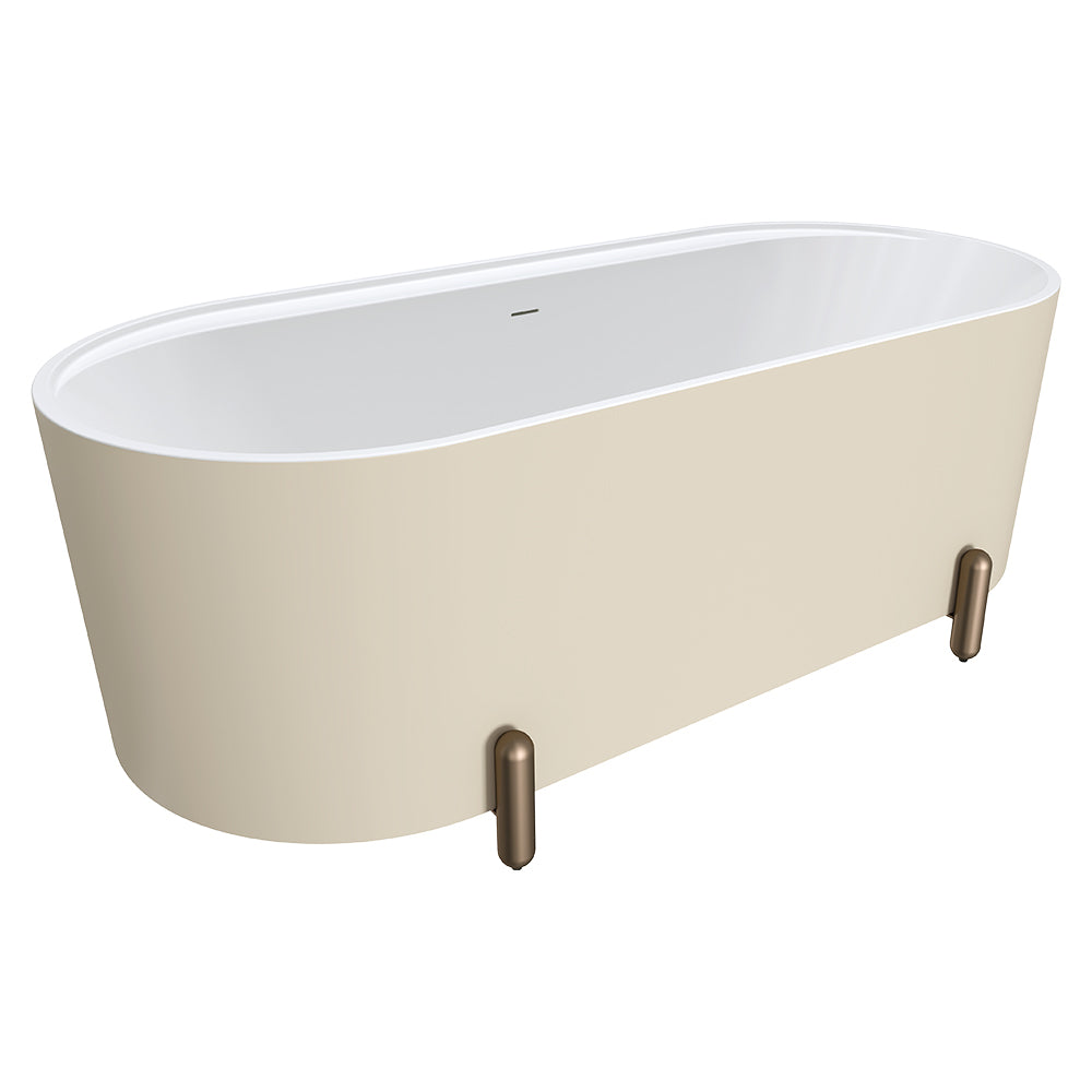 ALUCA Freestanding Bath 1500x750x600mm with overflow