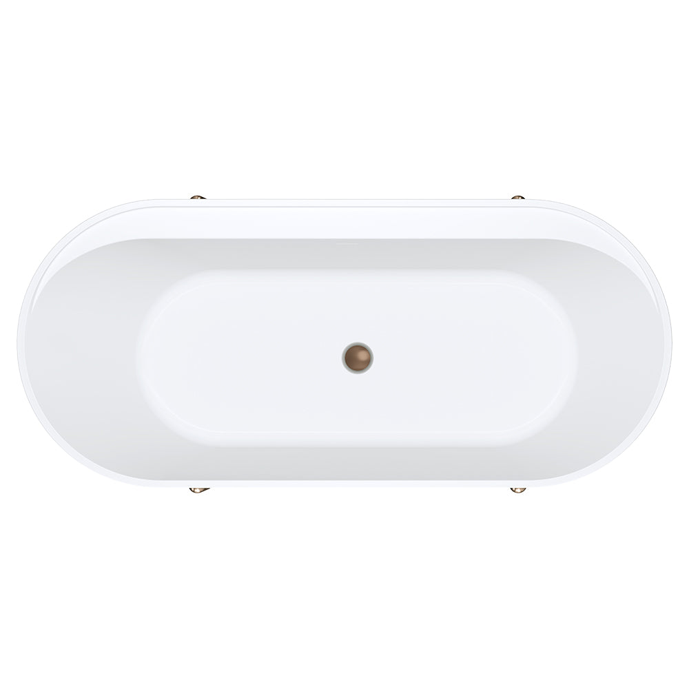 ALUCA Freestanding Bath 1500x750x600mm with overflow