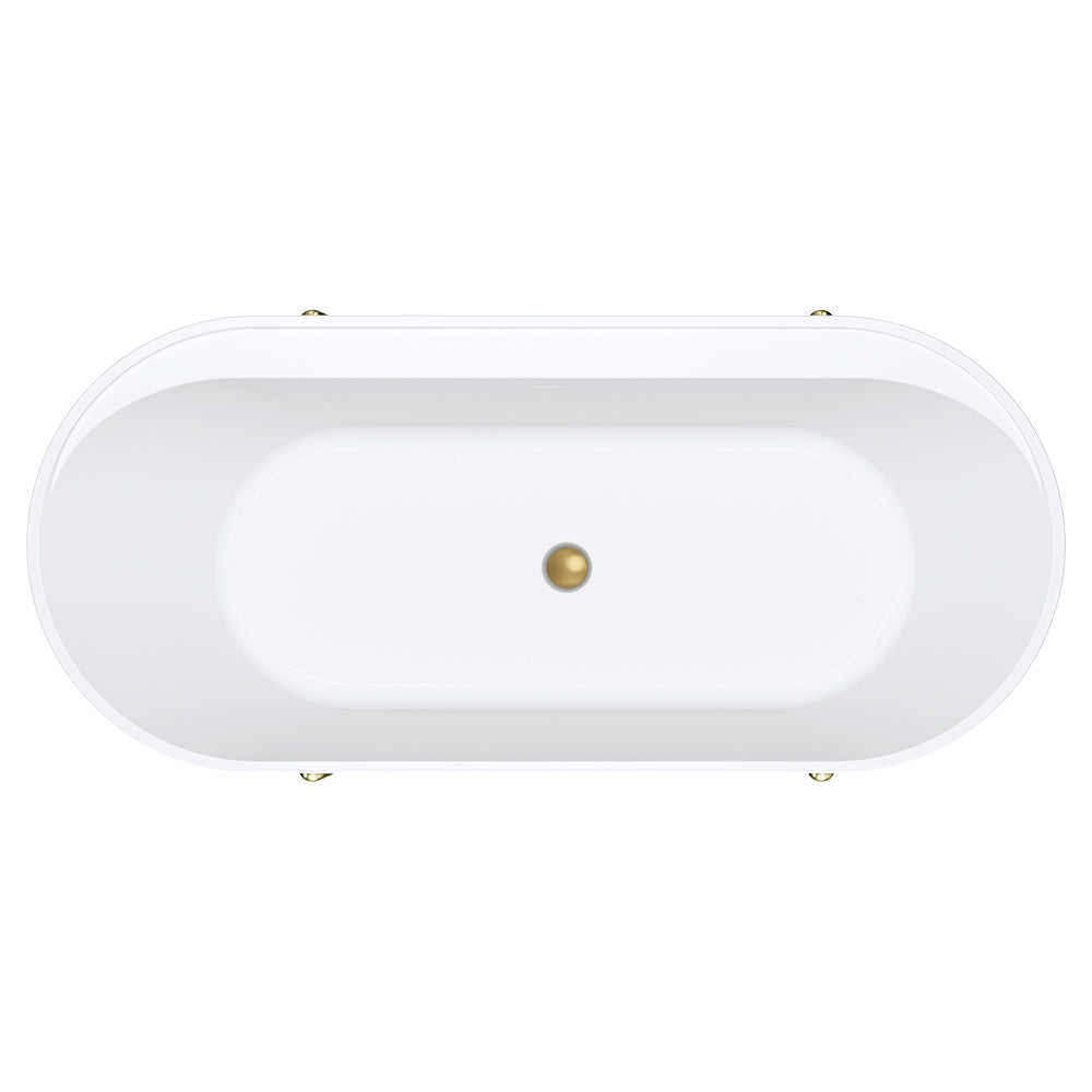 ALUCA Freestanding Bath 1500x750x600mm with overflow