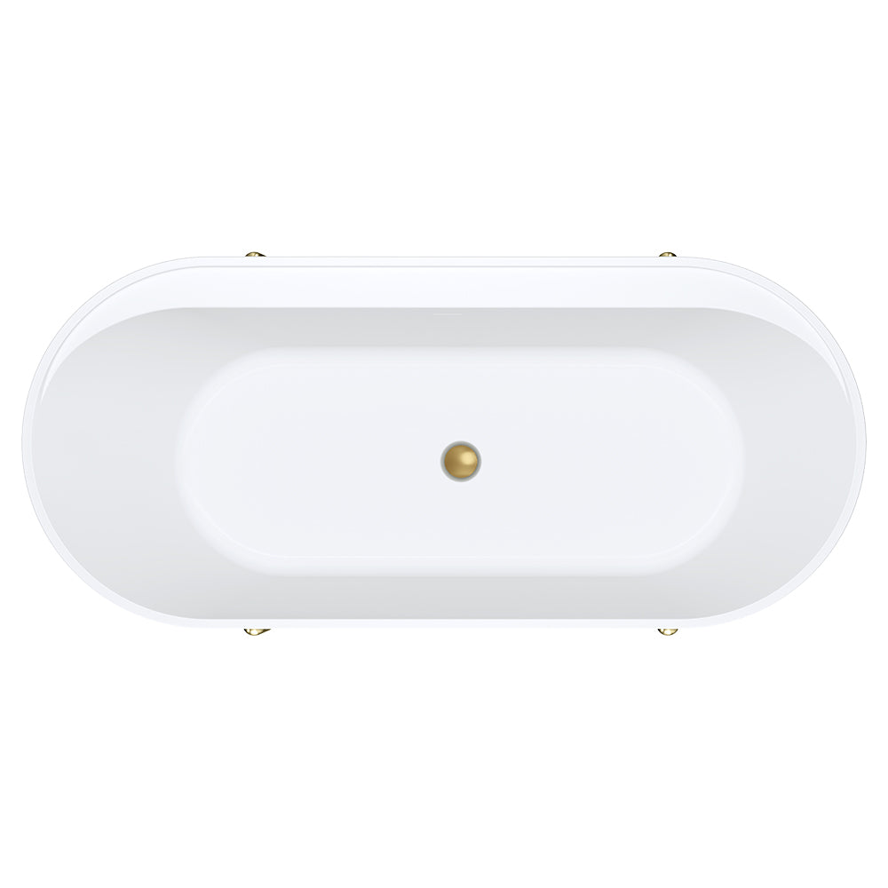 ALUCA Freestanding Bath 1500x750x600mm with overflow